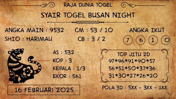 Prediksi Busan Night