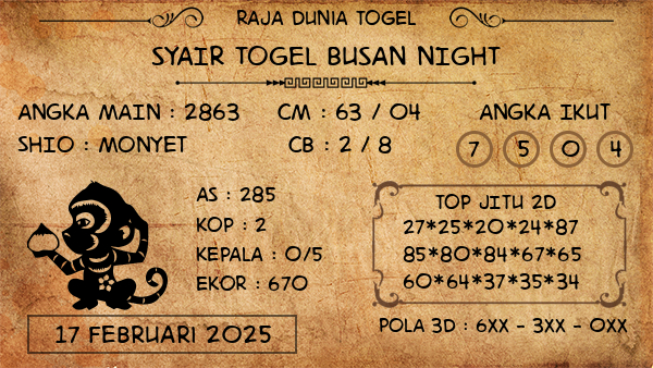 Prediksi Busan Night