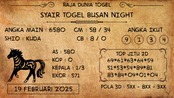 Prediksi Busan Night