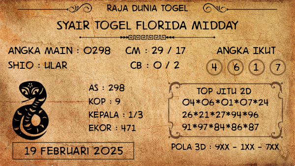 Prediksi Florida Midday