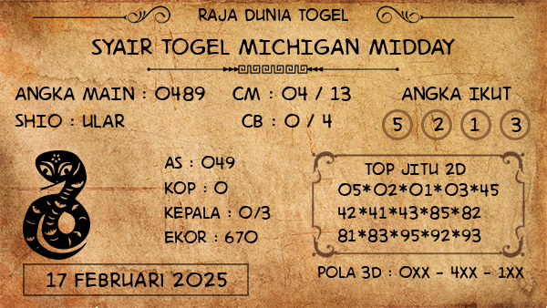 Prediksi Michigan Midday