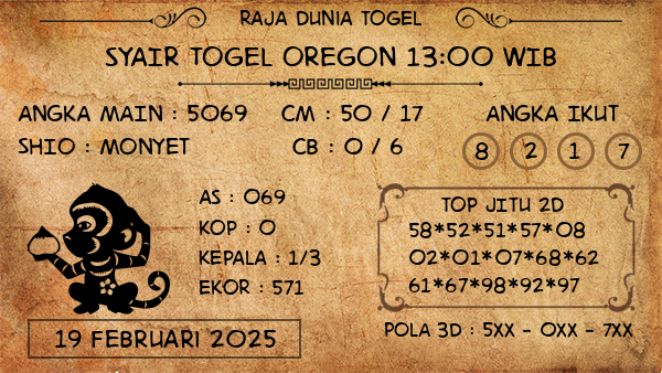 Prediksi Oregon 13:00 WIB