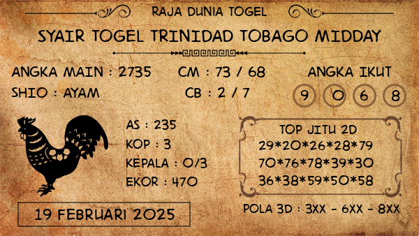 Prediksi Trinidad Tobago Midday